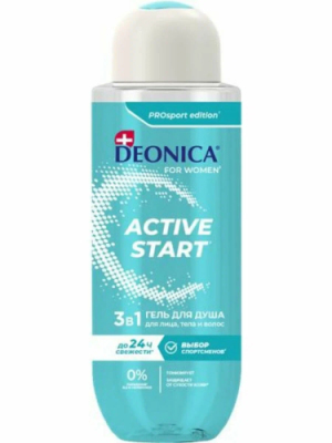 DEONICA гель д/душа active start 400мл